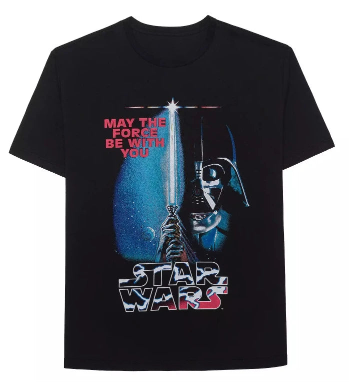 Official Star Wars-themed printed short-sleeved, loose and comfortable T-shirts for men and women on the street