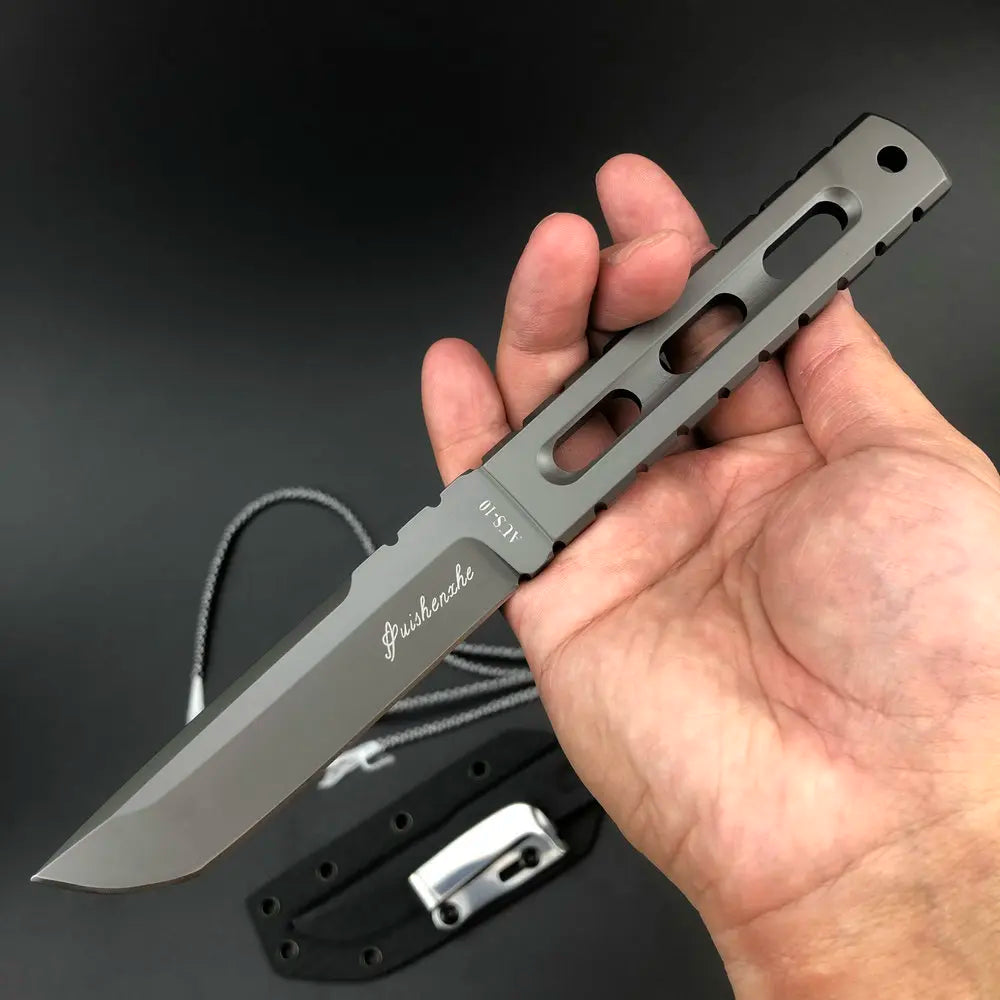 Trskt AUS-10 Steel Tactical Knife - Multi-Purpose Survival Hunting Pocket Knife for Camping Durable EDC Tool Dropshipping