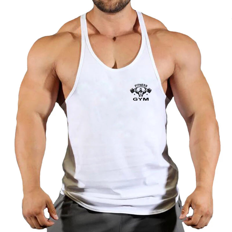 Muscle Mens Bodybuilding Stringer Tank Top gym Clothing Y back Fitness sleeveless vest shirt Weightlifting singlets