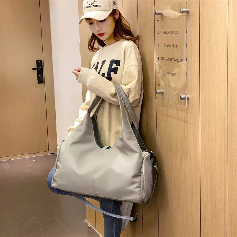 Solid Yoga Mat Bag Gym Fitness Handbags for Women Men Training Sac De Sports Travel Gymtas Nylon Outdoor Sports Tas Sporttas