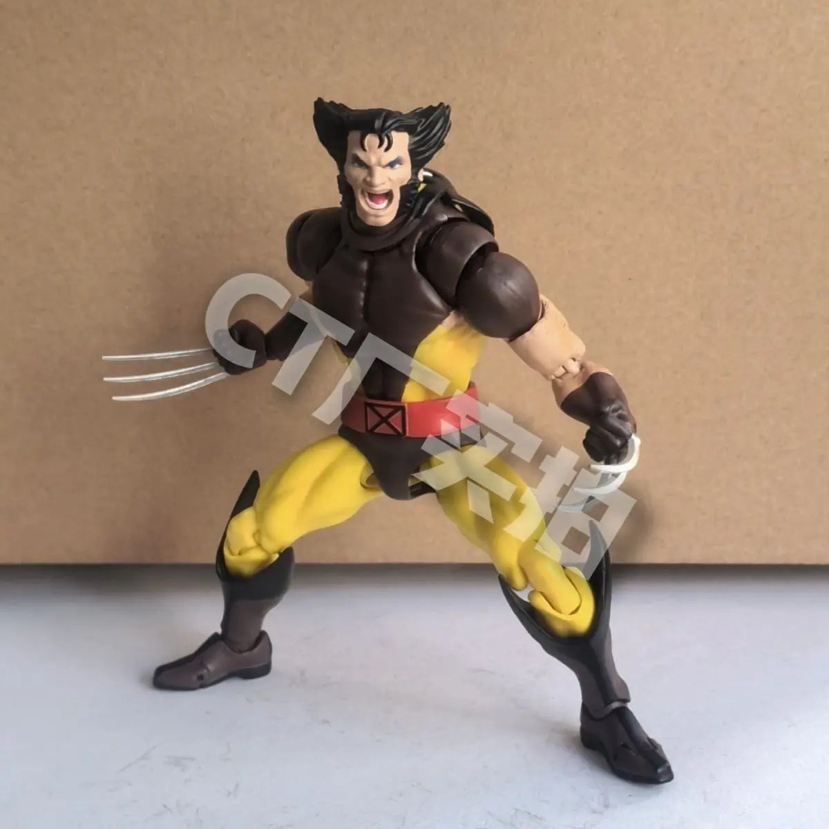 New CT Toys Mafex 96 Wolverine Figure Brown Comic X-Men Action Figure Mafex 138 Shf Anime Figurine Ko Model Toy Gifts