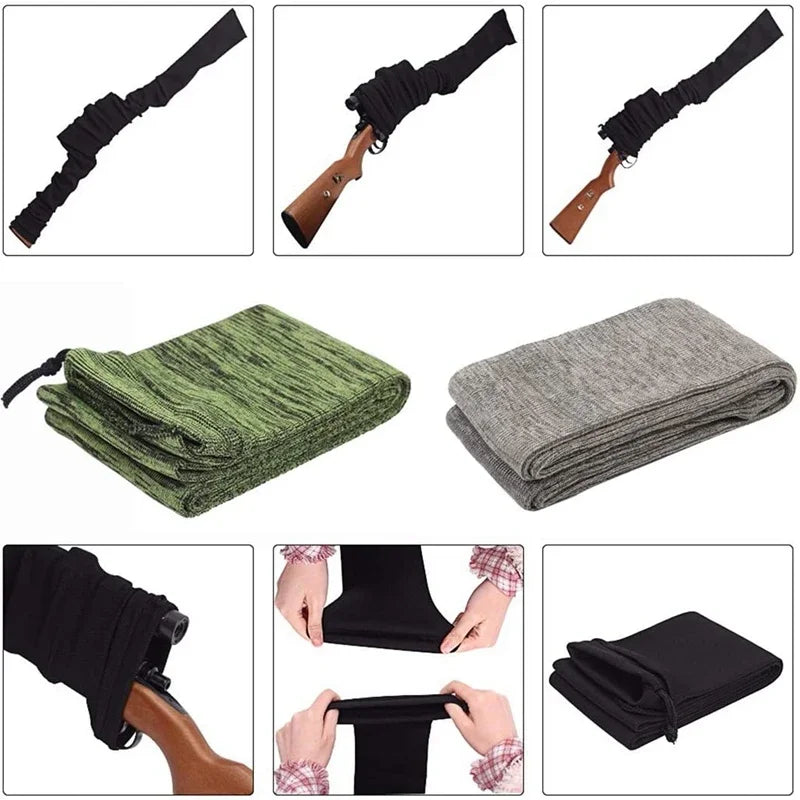 Tactical 54" 140cm Gun Sock Rifle Knit Polyester Treated Airsoft Rifle Protection Holster Cover Pistol Gun Bag Storage Sleeve