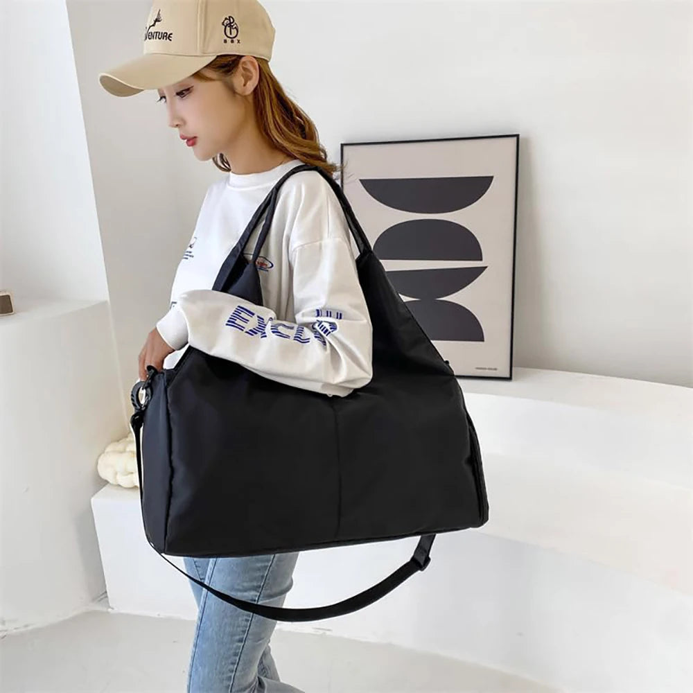 Yoga Mat Gym Bag For Women's Independent Shoe Compartment Handbags Travel Fitness Tote Bag Large Capacity Swimming Shoulder Bag