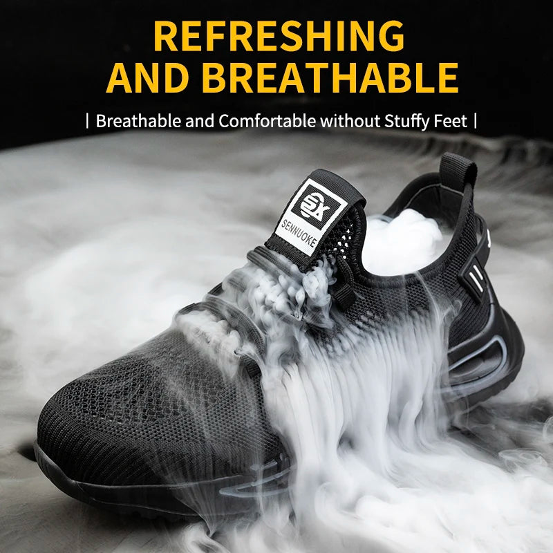 Safety Shoes Man for Work in Low Price with Steel Toe Work Wear Industrial Protection OriginalSecurity-Protection