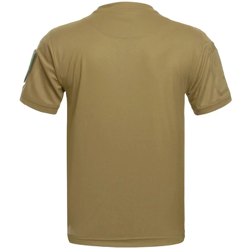 Tactical Cargo Quick Dry Combat T-Shirt Men's Military Army Pullover Outdoor Hunting Camping Climbing Trekking Hiking Shirts