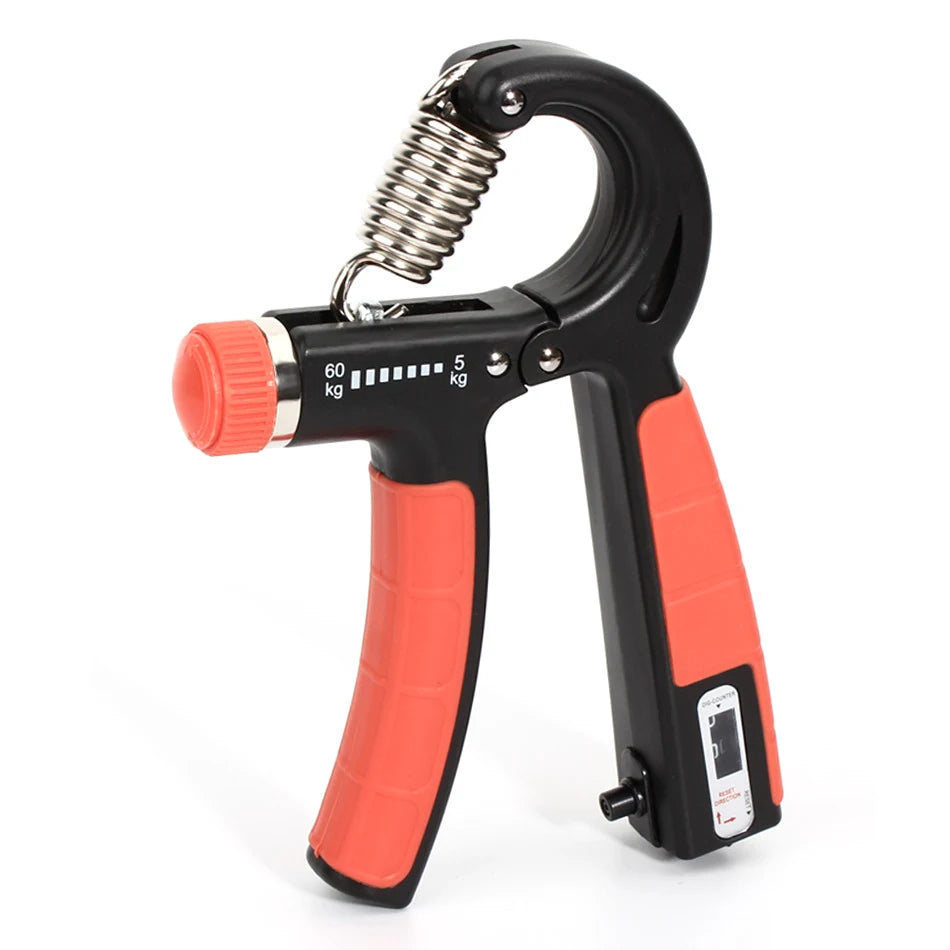 WorthWhile 5-60Kg Countable Hand Grip Gym Fitness Men Adjustable Finger Heavy Exerciser Strength Muscle Recovery Gripper Trainer