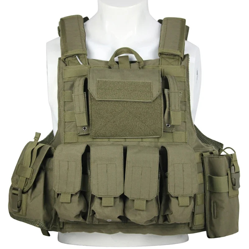 Tactical Vest Outdoor Body Armor Combat Hunting Plate Carrier Molle Vest Airsoft Training Protective Vests