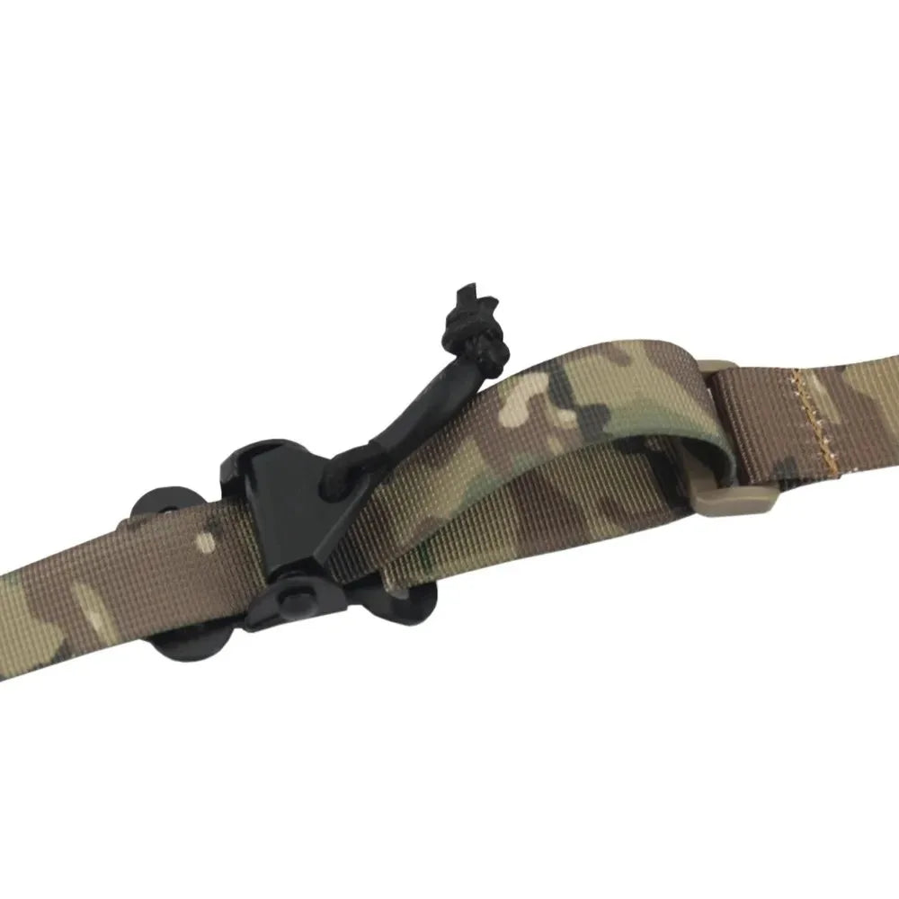 Tactical RSA Mount Padded Rifle Sling Strap Modular 1 and 2 Point 2.25 inch Wide With HK Clip Belt MAGPUL Shooting Gun Hunting
