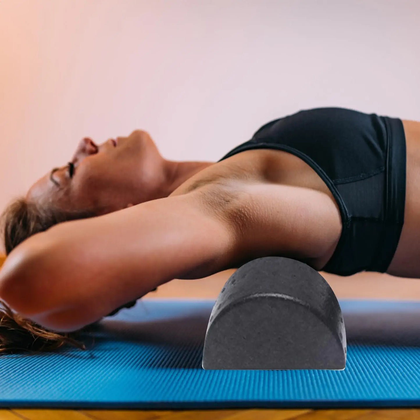 Fitness Yoga Column Roller/Half Foam Roller Blocks Pilates Yoga Roller/Yoga Massage Exercise Foam Roller/ Muscle Massage Roller