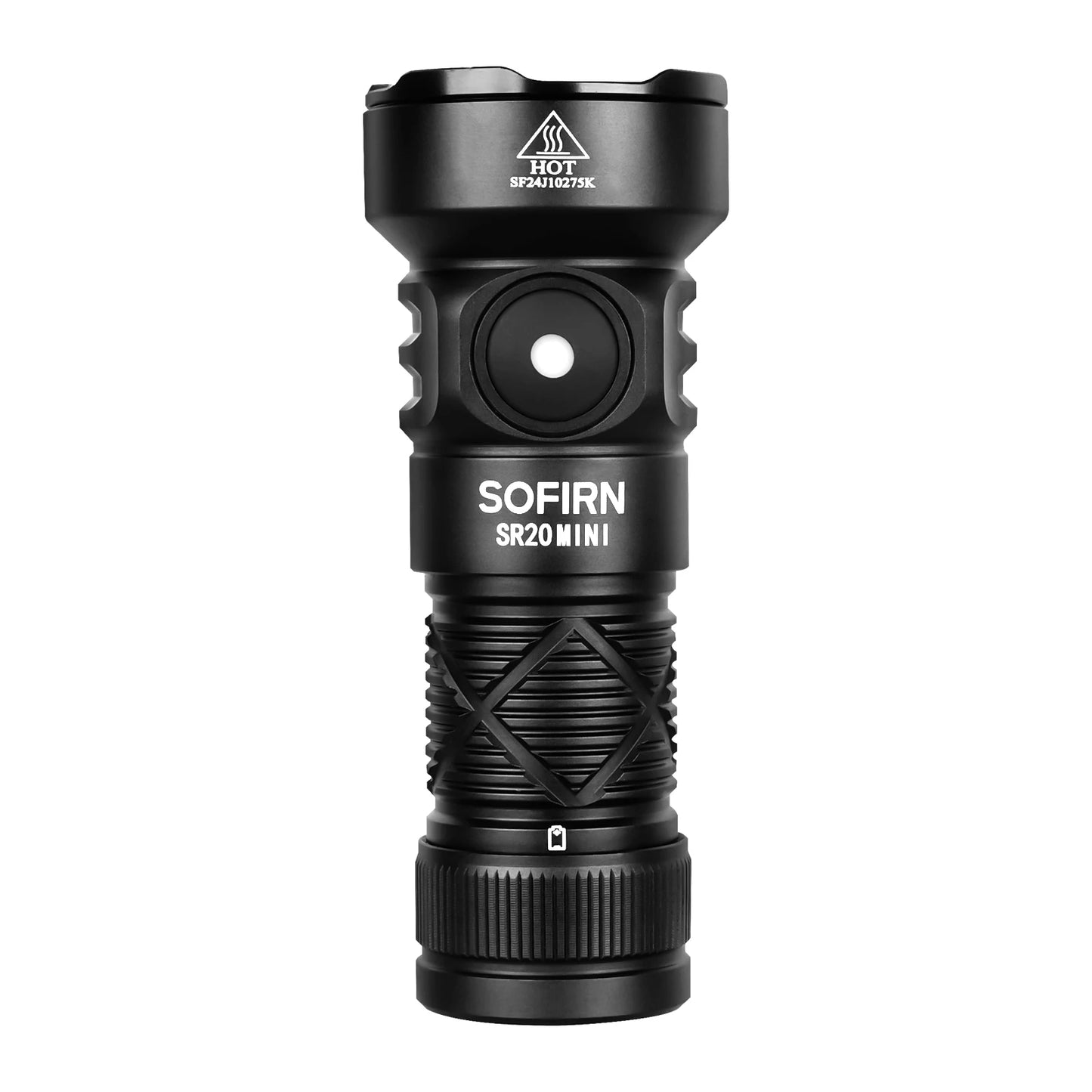 Sofirn SR20 MINI 1200lm Flashlight 18350 White and Red LED Light for Camping, Hunting, and Emergency Situations IP68 Waterproof