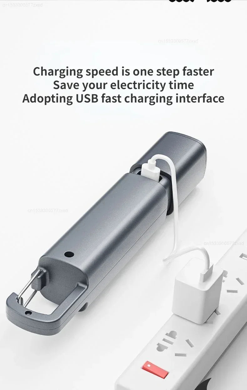Xiaomi Strong Lighting ABS Flashlamp Charging Portable Outdoor Mini Flashlight Camping Hanging Telescopic Focus COB Side Lamp