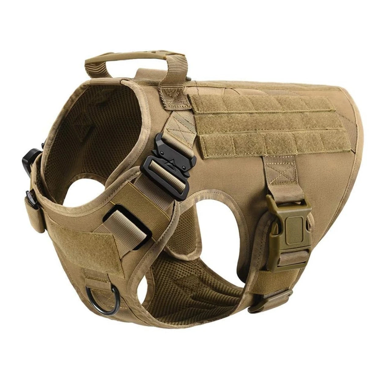 Tactical Dog Harness for Large, Heavy Duty Pet with Handle, Service Vest, Adjustable Military Dog Vest for Training Walking