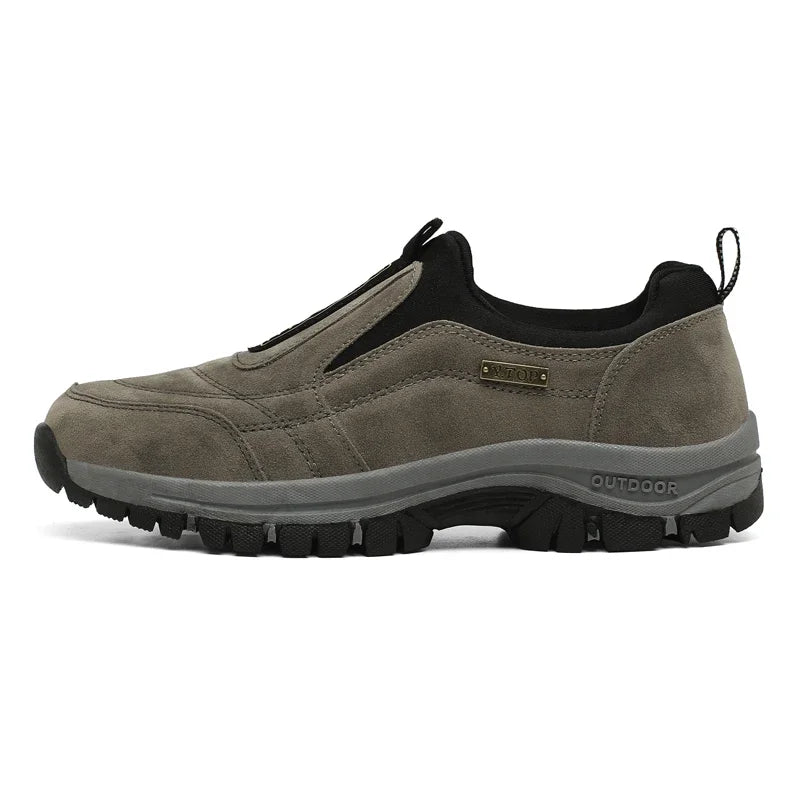 Outdoor Shoe Men Sneakers Sping Slip On Casual Men Shoes Breathable Suede Leather Shoe Anti-skid Walking Shoe Hot Sale Footwear