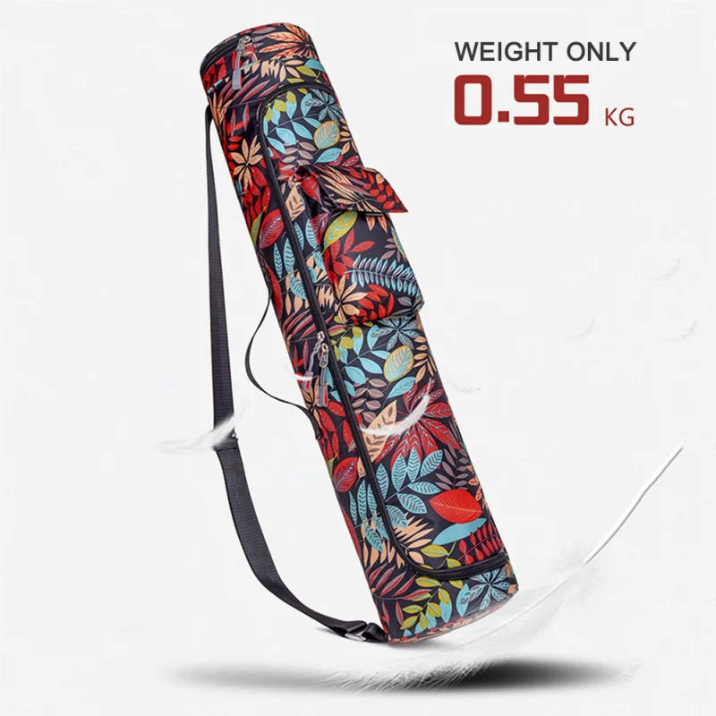 Yoga Bag Yoga Mat Bag Printed Men Women Sports Mat Bag Pilates Mat Backpack Fitness Dance Gym Mat Cover Sports Backpack
