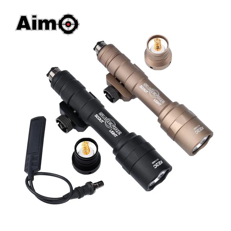 Tactical Surefir M600 M600B Flashlight Airsoft Rifle Flashlight Pistol Light Torch AR15 Hunting Weapon Gun light Pictinny Rail