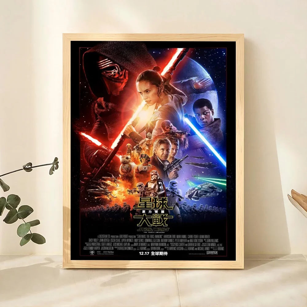 1pc Star Wars Poster Bedroom Posters Bar Coffee Tube Art Hanging Paintings Living Room Decor