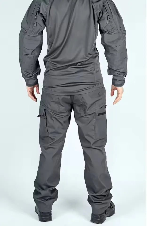 Tactical Suit Set Men Hunting Training Shirt Pants 2 Piece Sets Outdoor Uniform Camouflage Quick-dry Ripstop Clothing Hiking