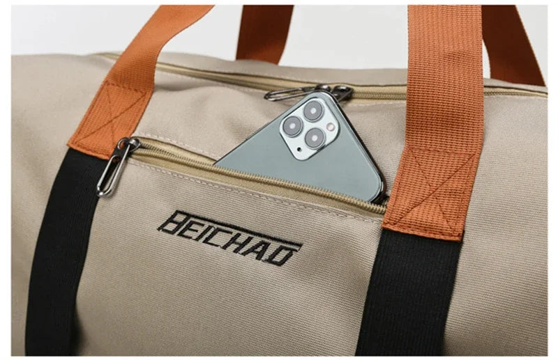 Large Capacity Fitness Bag Travel Bag Waterproof Sports Gym Bag Portable Luggage for Men Women Short Distance gym and travel bag