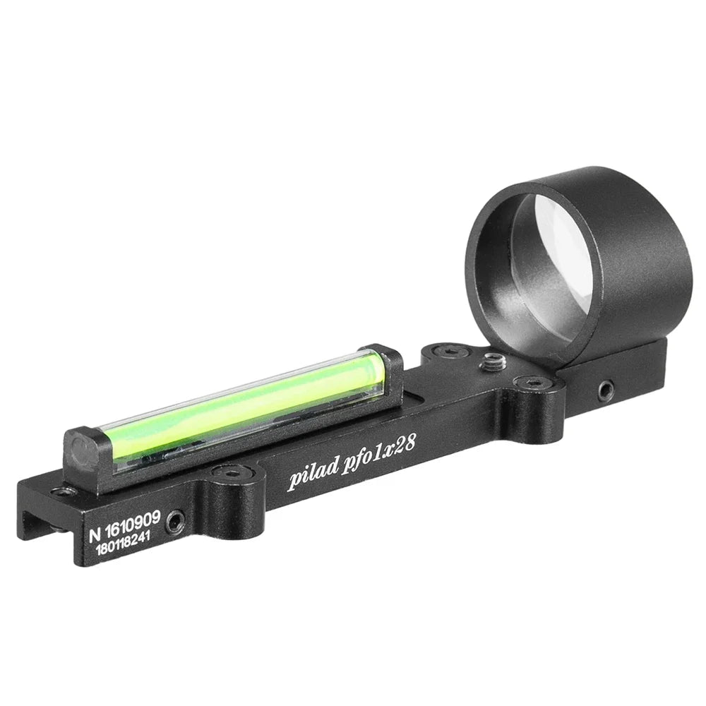 Tactical Fiber 1x28 Rib Rail Fiber Reflex Circle Green Red Dot Sight Outdoor Hunting Rifle Scope Shooting Fit Shotgun Rib Rail