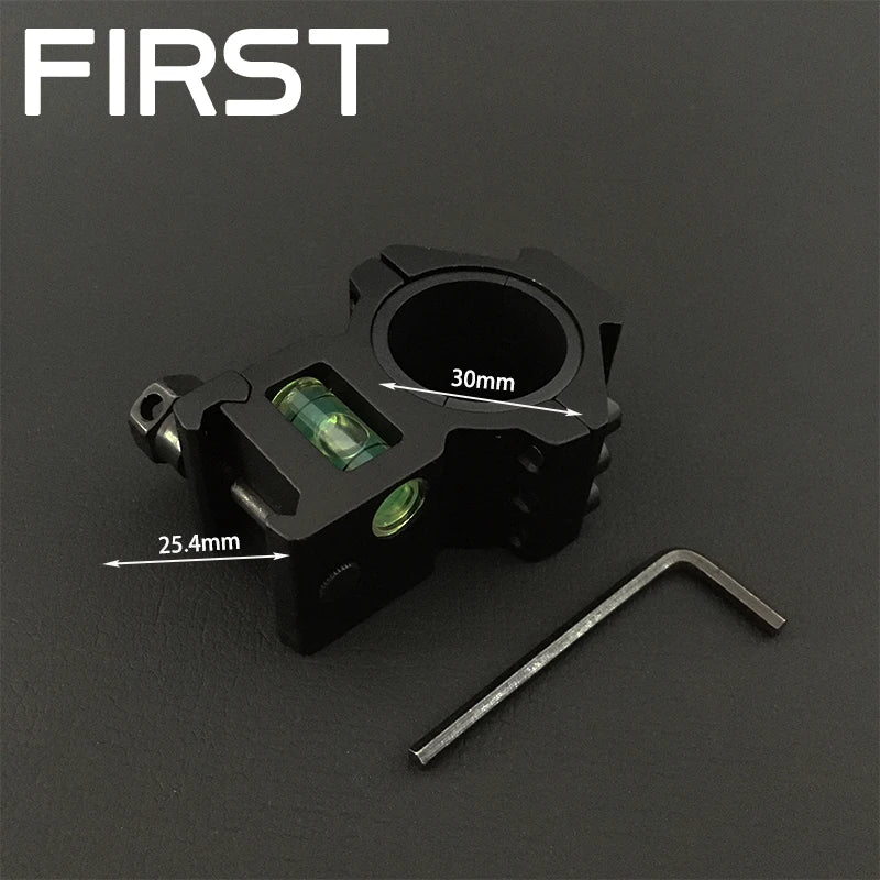 Rifle Optic Scope Mount 25.4mm/30mm Rings Mount with Bubble Level fit 20mm Picatinny Rail for Tactical Hunting rifle Aimng Base