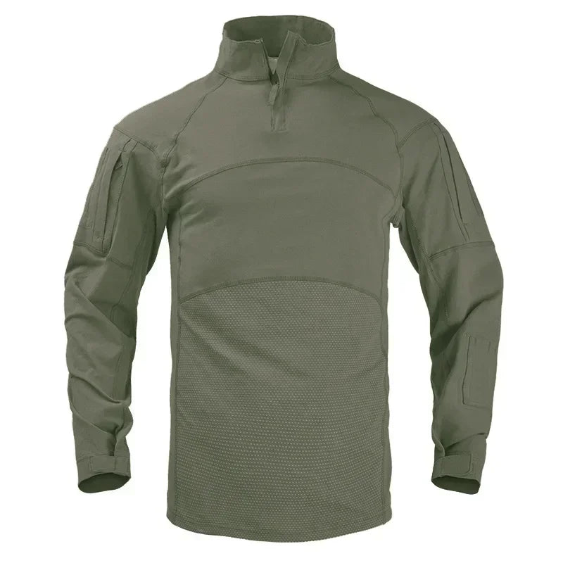 Military Tactical Shirt Men Camouflage Paintball Long Sleeve T Shirt Multicam Cotton Combat Shirts Camo Army T-Shirt