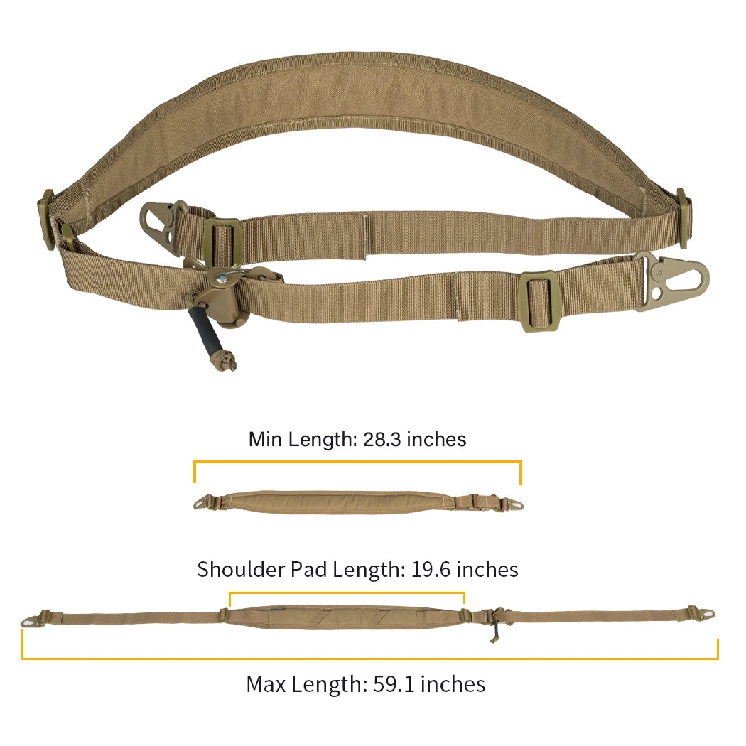 IDOGEAR Tactical R-ifle Sling Slingster 2 Point Hunting Quick Pull Ranger Green 3428