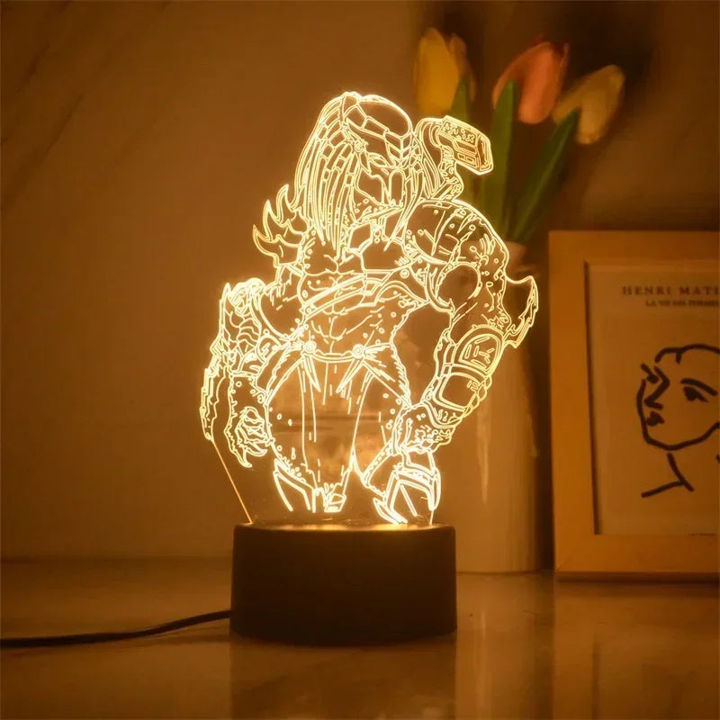 Star Wars Character 3D Model LED Night Light Anime Desk Lamp Cool Action Doll Toys Children's Boys and Girls Birthday Gifts