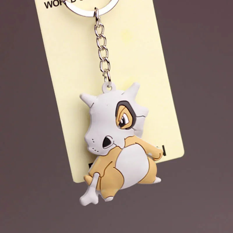 New Pokemon keychain Pikachu Pokémon PVC soft plastic pendant fashion bag pendant Charmander doll keychain car keychain