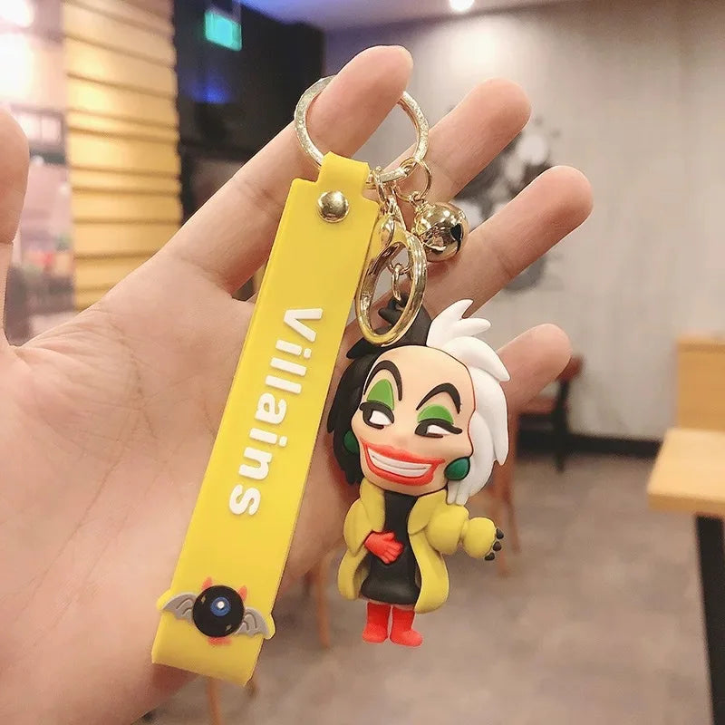 New Cartoon Anime Disney Keychain Mickey Mouse Minnie Lilo & Stitch Keyring Key Chain Car Pendant Kids Toys Gift Wholesale