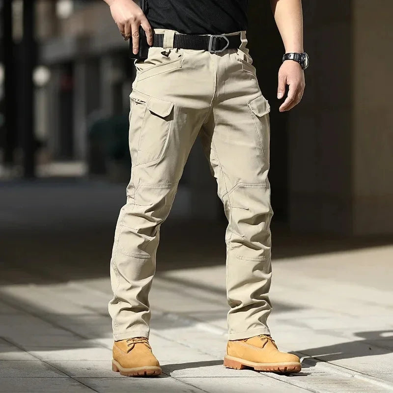 Tactical cargo pants, multi-pocket outdoor functional long pants for men, slim fit, durable and versatile