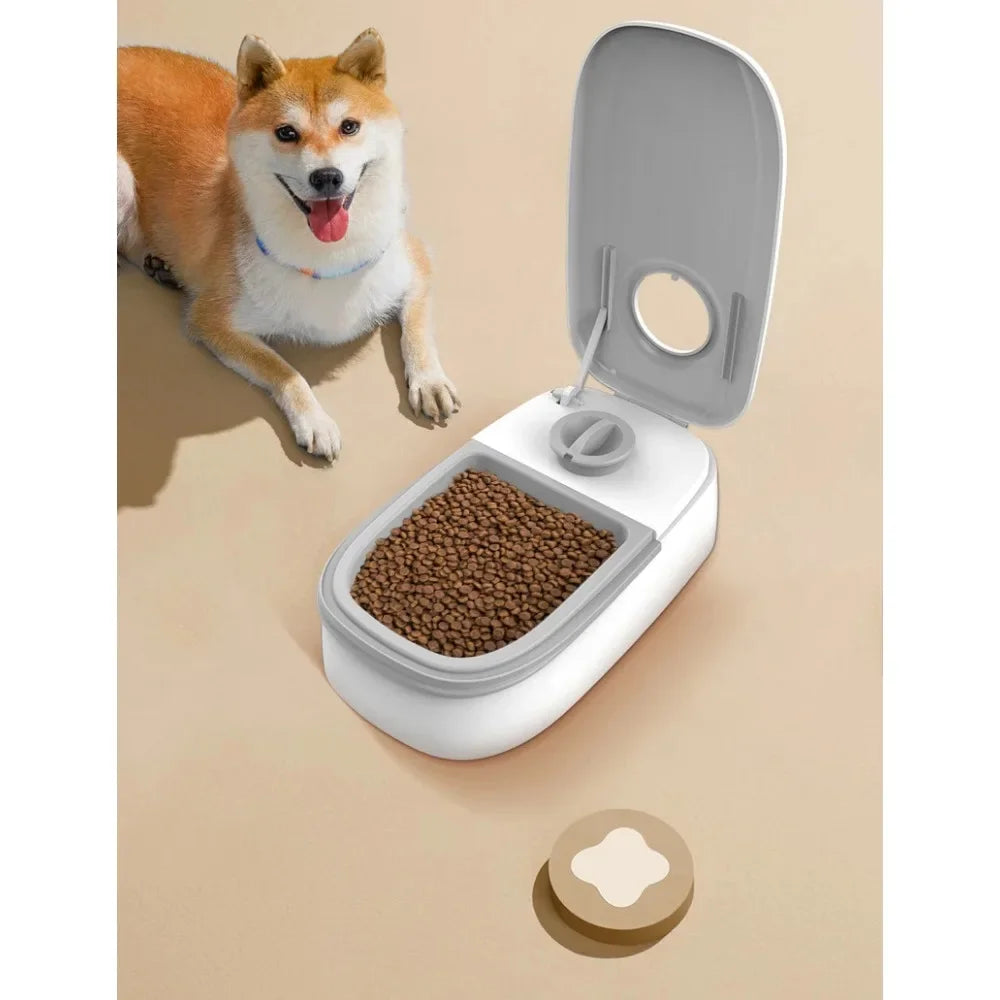 Pet Cat and Dog Bowl Automatic Feeder with Dry and Wet Food Separation for Home Timed and Quantified Meal Feeding Accessories