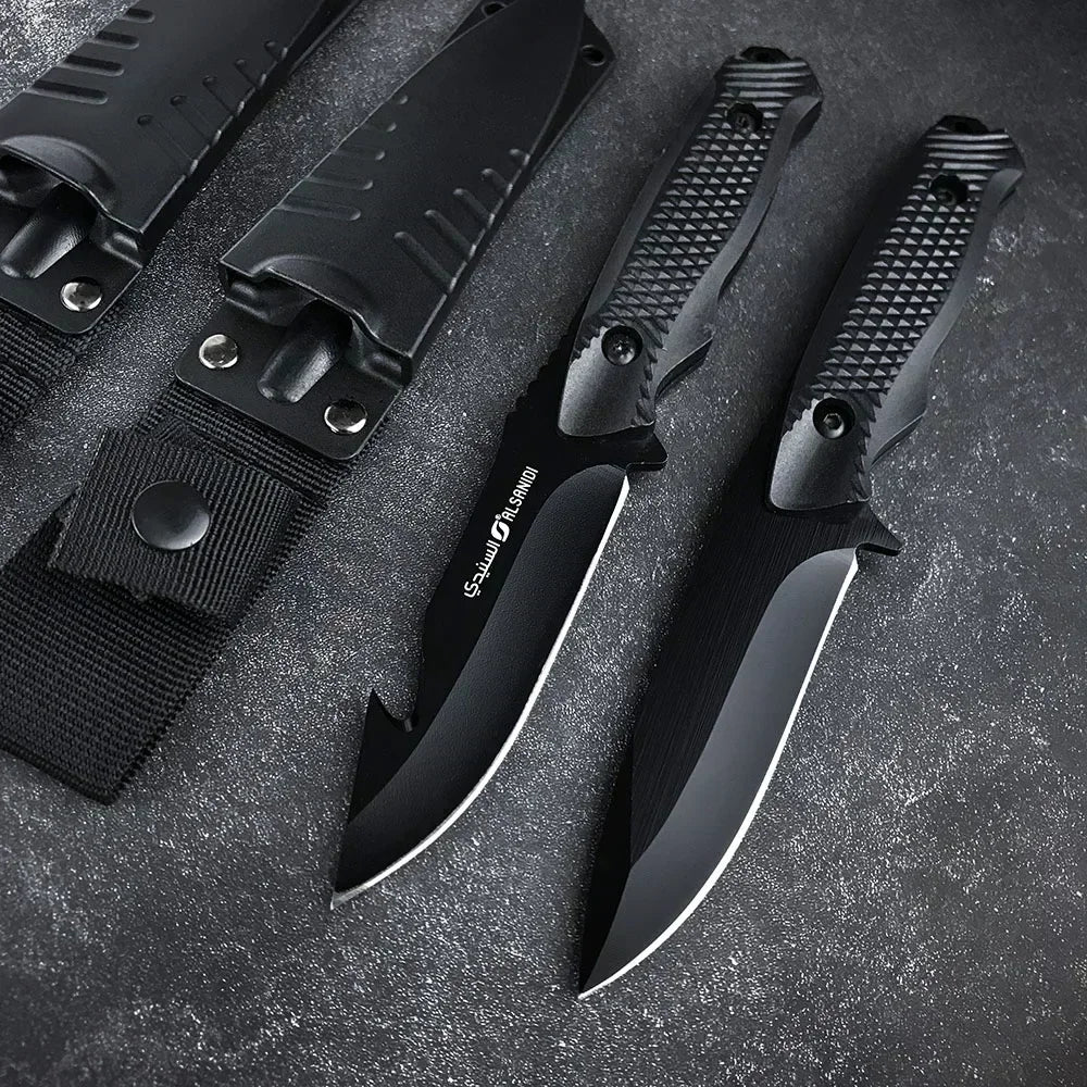 Hunt Straight Knife Outdoor Fixed Blade ABS Handle Rescue EDC Hunting Self Defense Jungle Survival Multifunctional