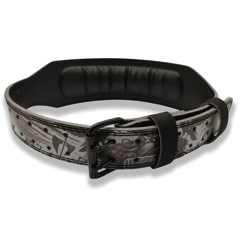 Gym Weight Lifting Belt, Mythology Style Powerlifting Belt, PU Fitness Belt for Men & Women Gym Strength Training Waist Support