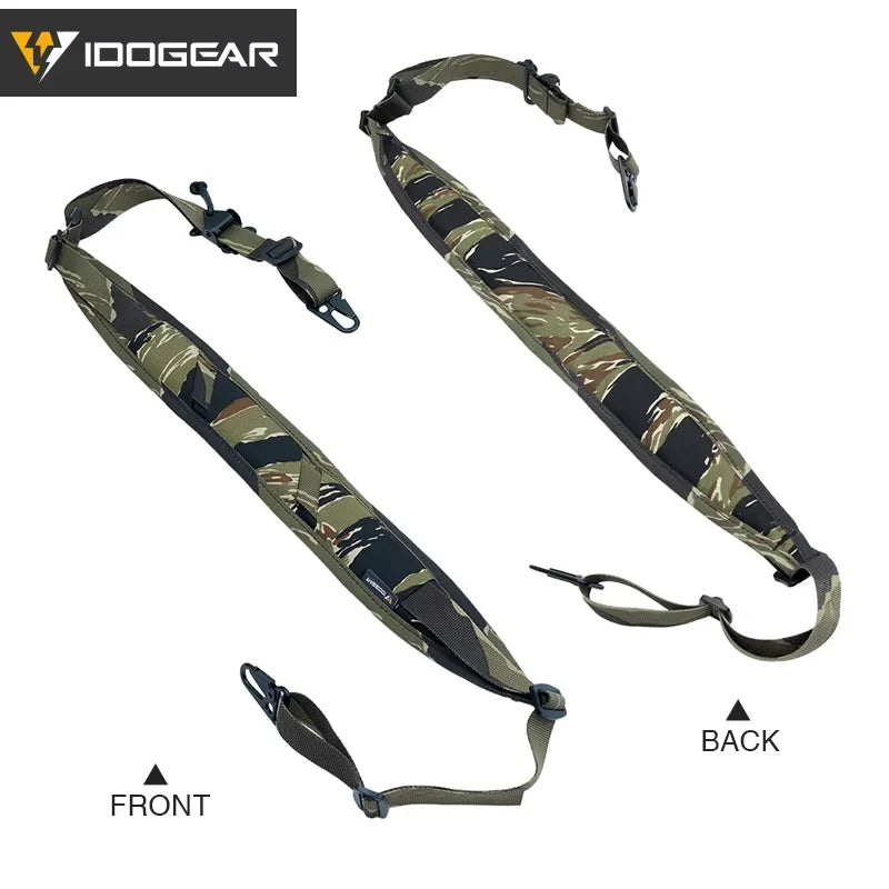 IDOGEAR Tactical R-ifle Sling Slingster 2 Point Hunting Quick Pull Ranger Green 3428