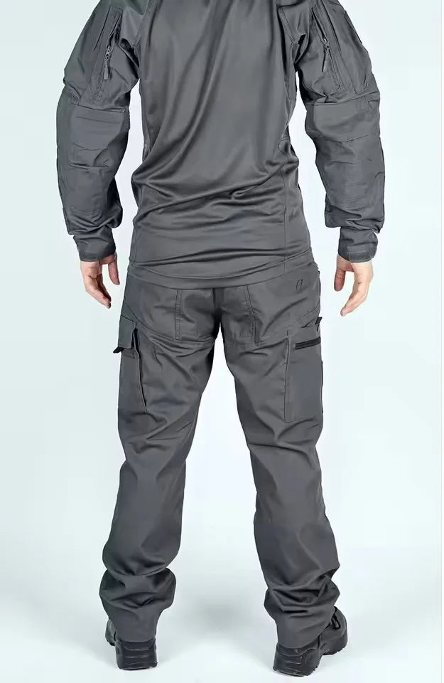 Tactical Suit Set Men Hunting Training Shirt Pants 2 Piece Sets Outdoor Uniform Camouflage Quick-dry Ripstop Clothing Hiking
