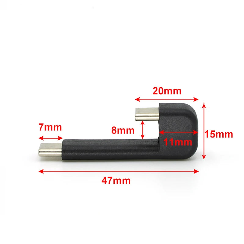Short Type-C to Type-C data cable sound card adapter with OTG function file transfer function Synchronous Charging Cable adapter