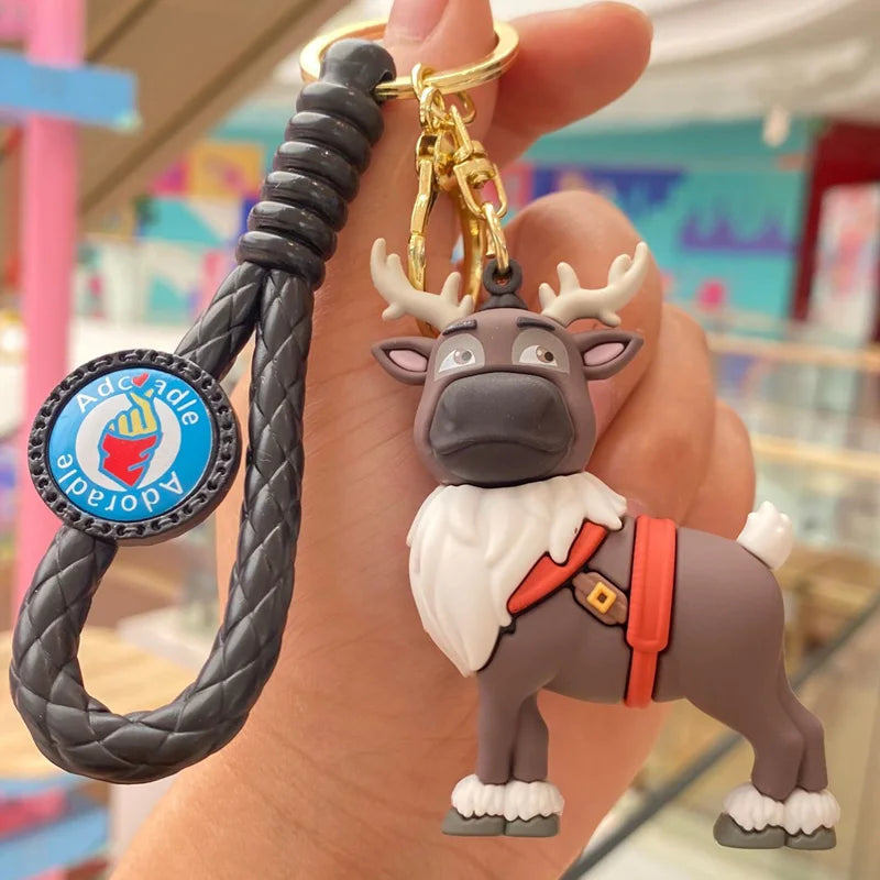 New Cartoon Anime Disney Keychain Mickey Mouse Minnie Lilo & Stitch Keyring Key Chain Car Pendant Kids Toys Gift Wholesale