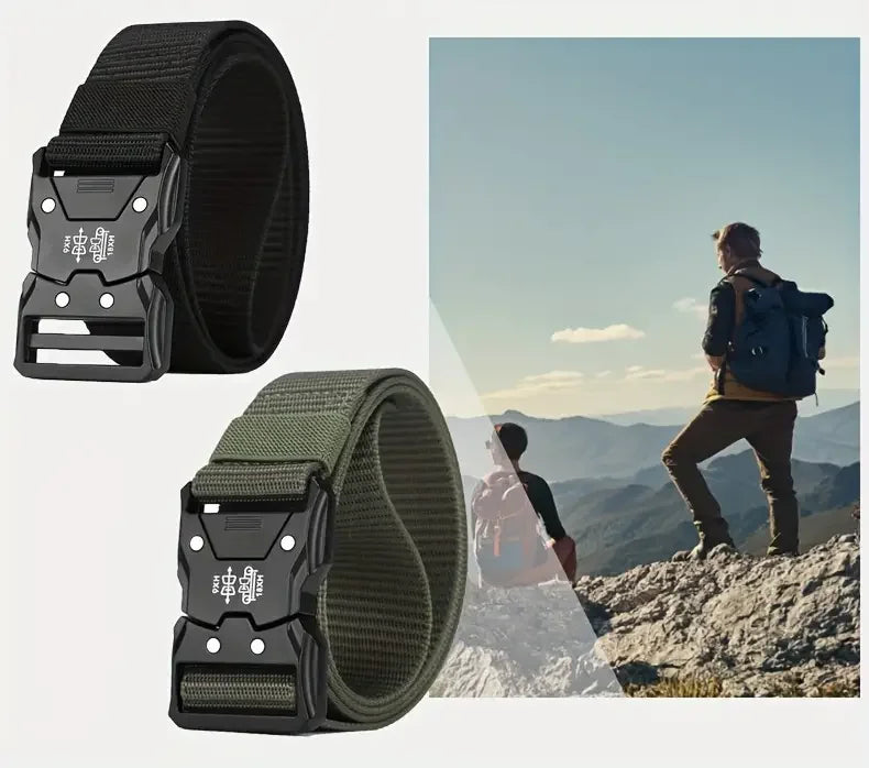 Tactical Waist Belt - Durable Automatic Buckle, Perfect for Outdoor Adventures, Unisex Accessories for Men and Women