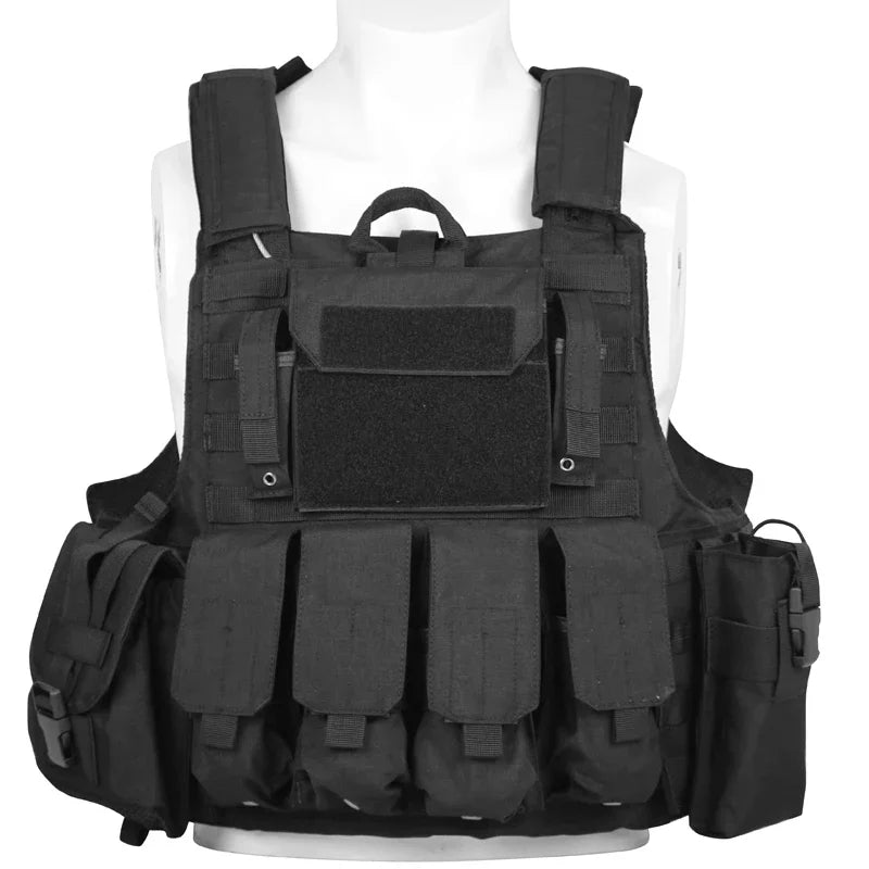Tactical Vest Outdoor Body Armor Combat Hunting Plate Carrier Molle Vest Airsoft Training Protective Vests