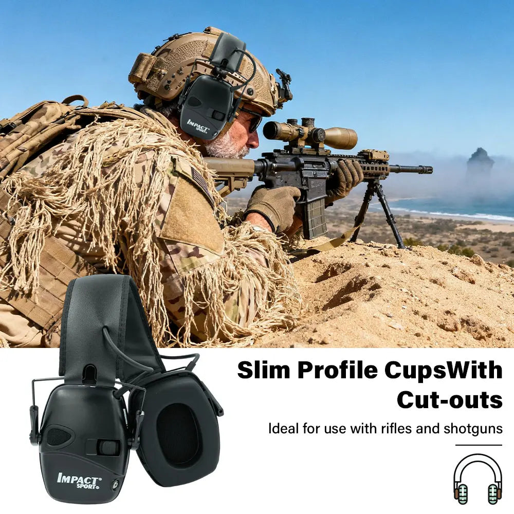 Tactical Hearing Protectors, Electronic Headphones, Hunting Sound Amplification Earmuffs, Anti Noise Ear Helmets for Shoot