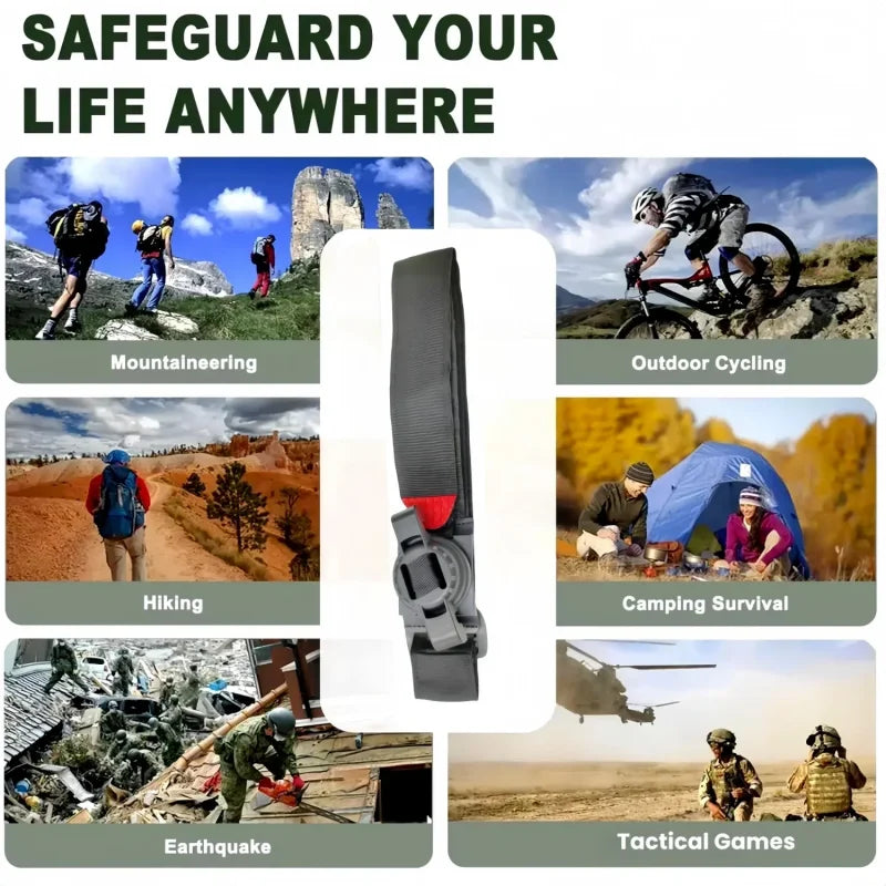 Military Tactical Tourniquet Survival Camping Gear Outdoor Emergency First Aid Kit Self Defense Safety Supplies Accessories