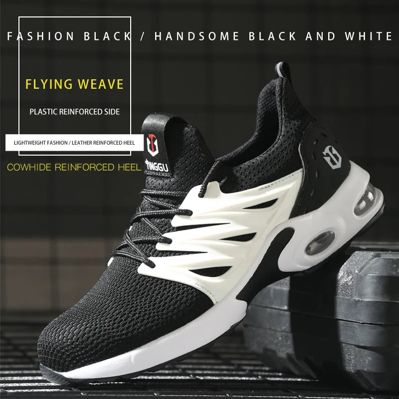 Safety shoes are anti smashing, anti piercing, lightweight, soft, comfortable, breathable, and protective work shoes