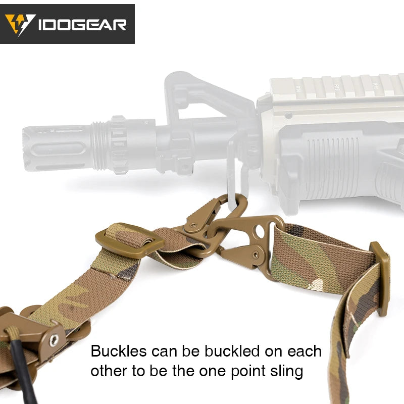 IDOGEAR Tactical R-ifle Sling Slingster 2 Point Hunting Quick Pull Ranger Green 3428