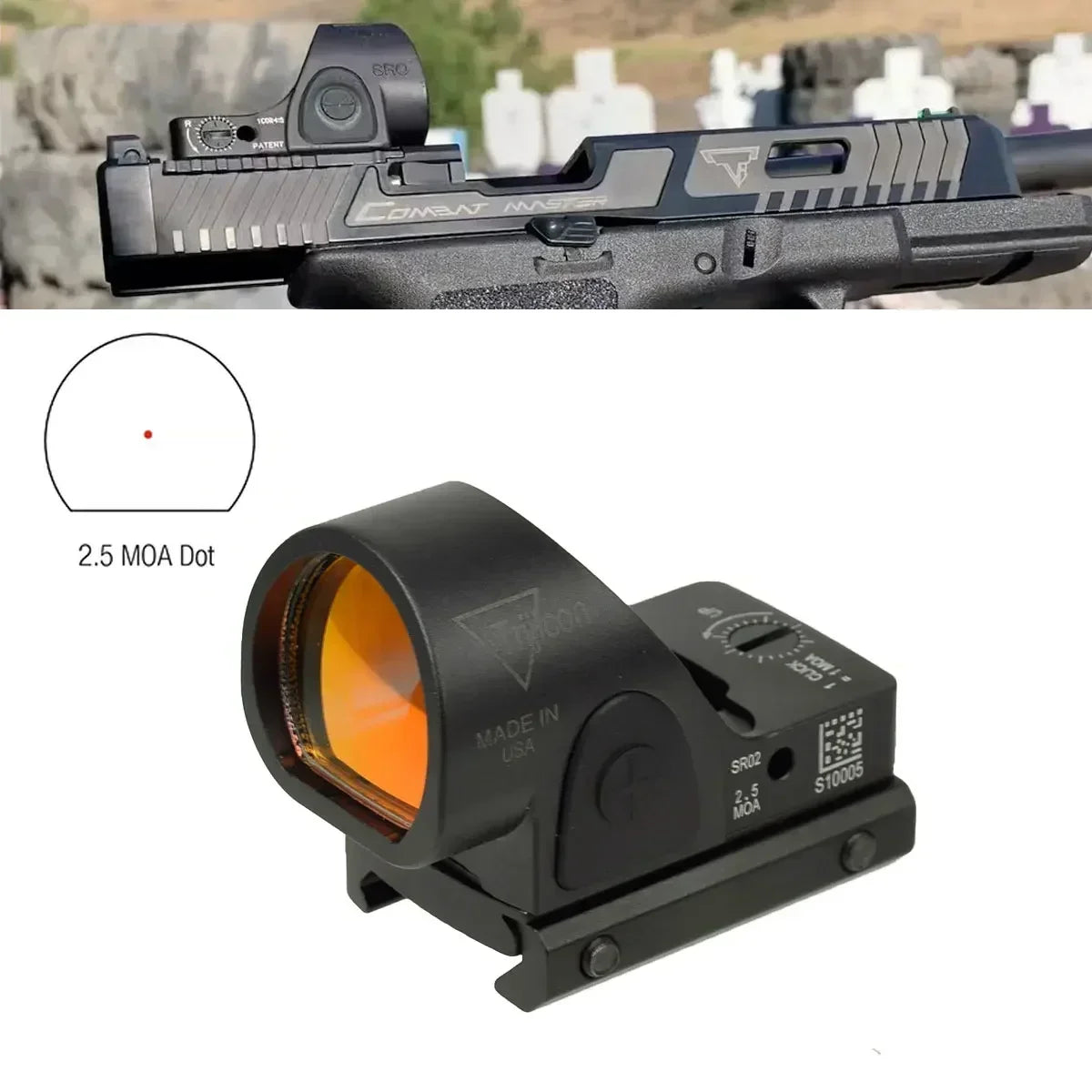 Tactical Red Dot Sight Scope Red Dot RM SR MR Optics Riflescope Collimator Fit 20mm Rail RMT Rifle Sight for Hunting