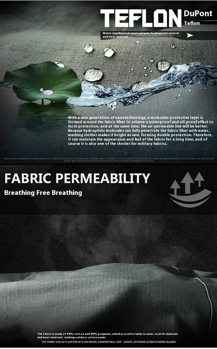Tactical pants Men's slim-fit training pants Waterproof spring and fall outdoor overalls assault pants