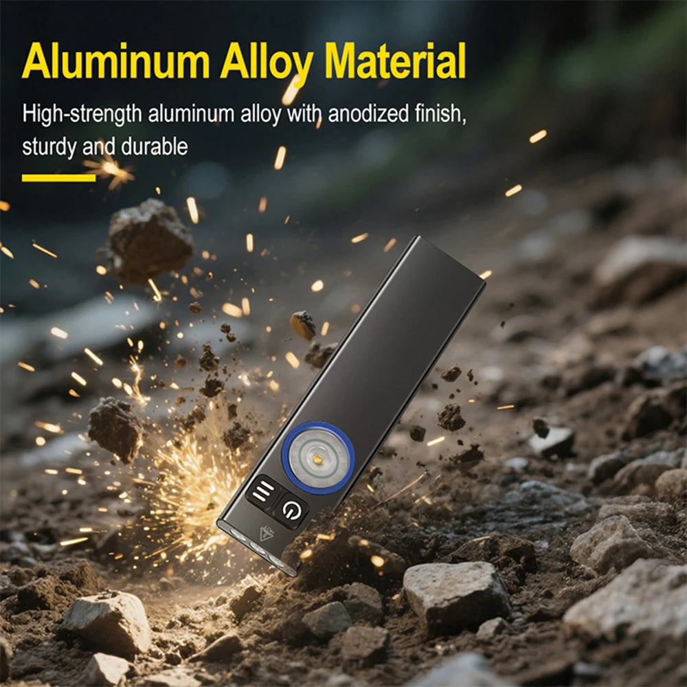 Powerful LED Flashlight Portable Super Bright Torch Multilight lllumination Type-C Charging Long Range Lantern Multi-purpose