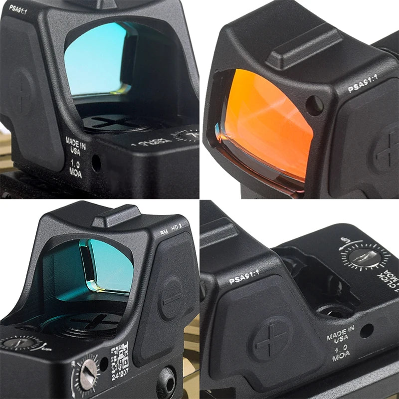 LANBUL RM HD SR Green Red Dot Sight Pistol Rifle Rear Plate Base Airsoft MOS For Glock17 20mm Rail Picatinny Rail Tactical