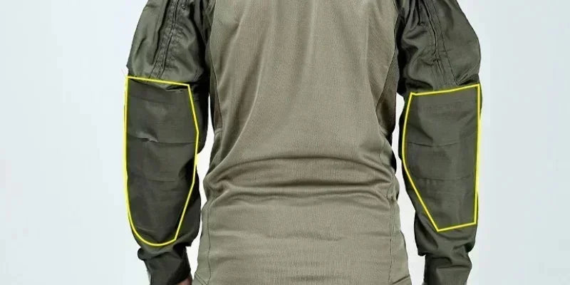 Tactical Suit Set Men Hunting Training Shirt Pants 2 Piece Sets Outdoor Uniform Camouflage Quick-dry Ripstop Clothing Hiking