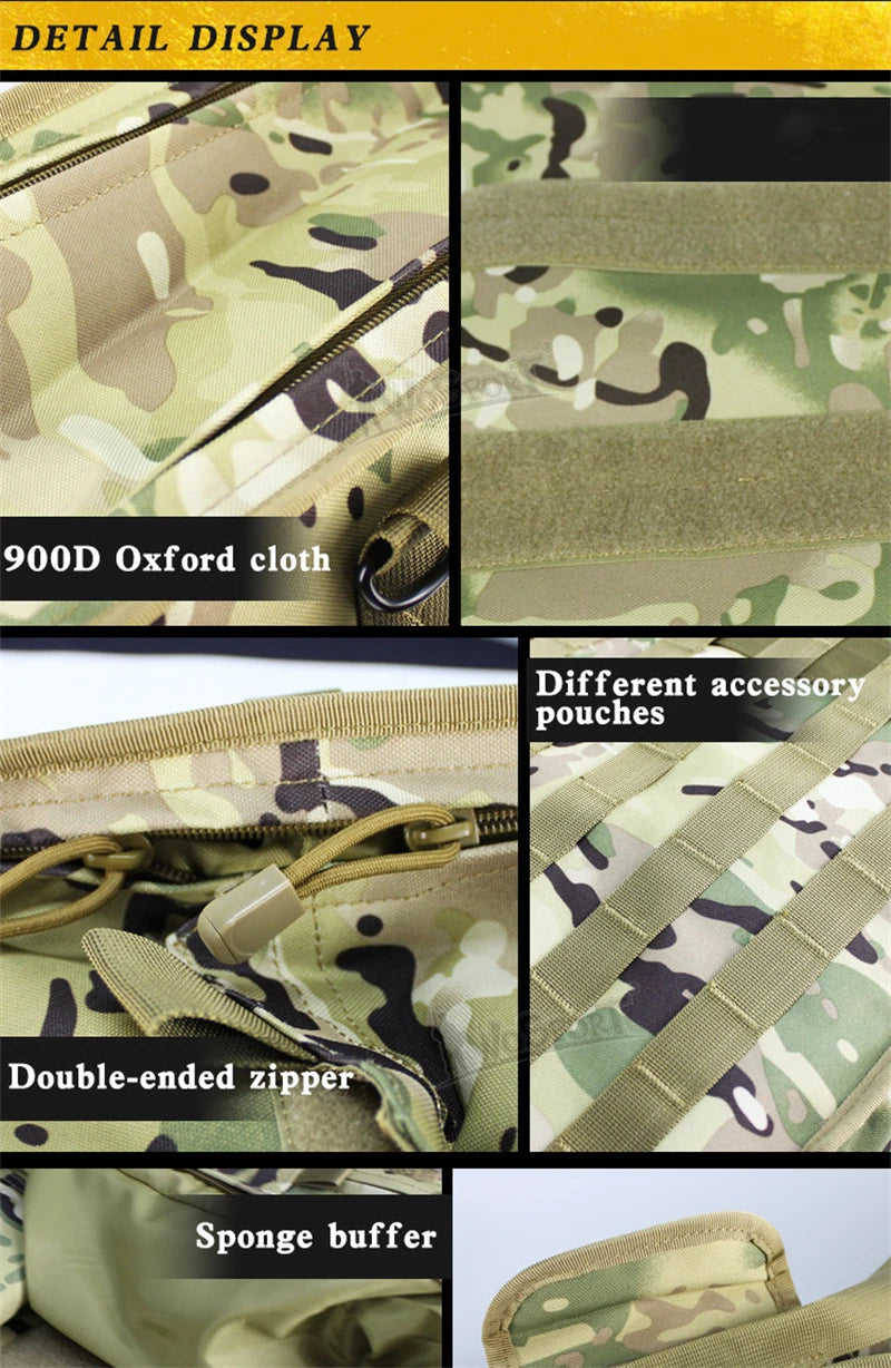ERQYGRA Tactical Hunting Fishing Camping Bag 249 Rifle 115cm Equipment Hiking Outdoor Sports Paintball Shooting Accessories