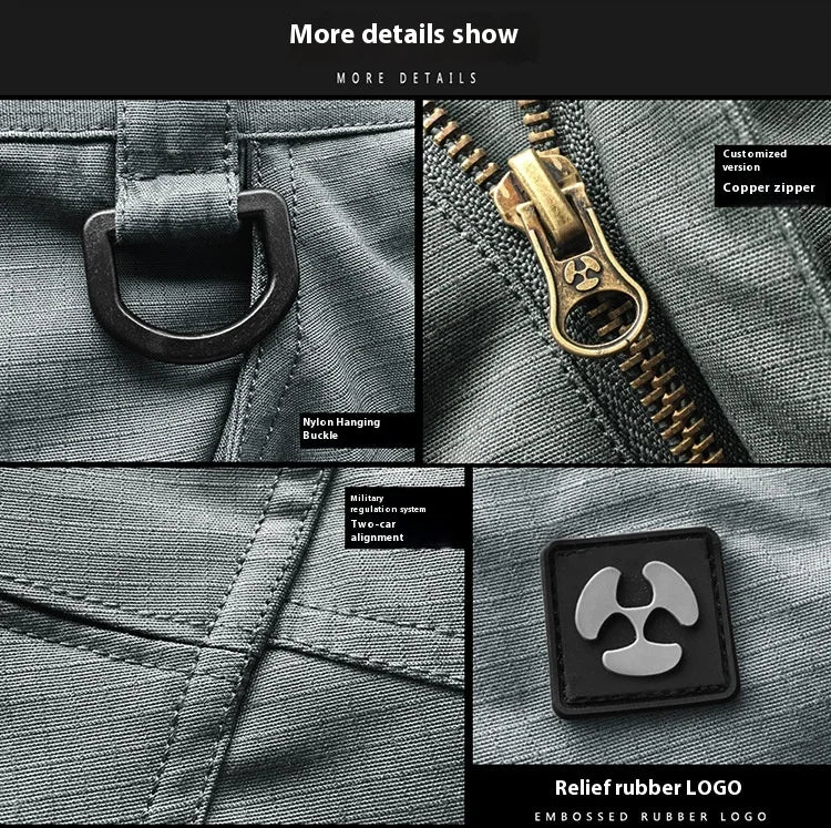 Tactical pants Men's slim-fit training pants Waterproof spring and fall outdoor overalls assault pants